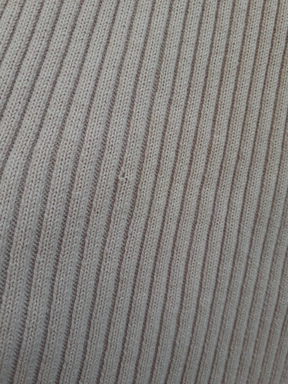 Vtg 90s Casual Corner Ribbed Button Top Pale Pink Stretchy Sexy Sweater Polo S/M - Picture 9 of 13